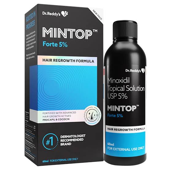 Mintop Forte 5% Solution – Minoxidil Topical for Hair Regrowth (60 ml/120 ml)